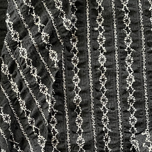 Yeohlee Textured Stretch Lightweight Jacket Size Medium Black Cream - Picture 8 of 8